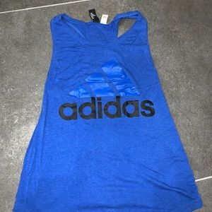 Blue Adidas tank top